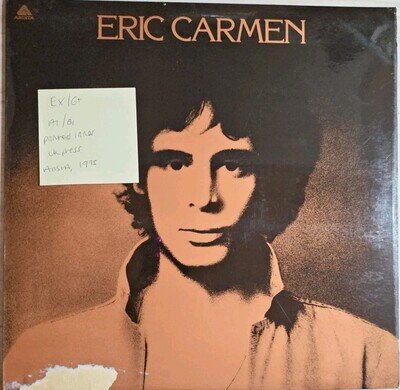 Eric Carmen Self Titled Vinyl Record EX/G+ ARTY120 1975