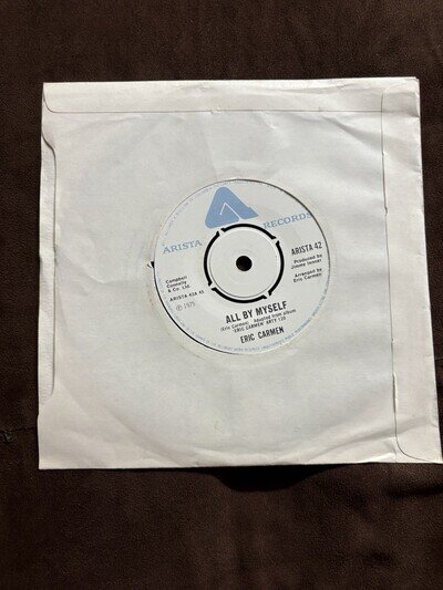 MINT ERIC CARMEN-ALL BY MYSELF / LAST NIGHT 7" VINYL SINGLE 1975 ARISTA 42