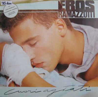 Eros Ramazzotti Cuori Agitati Ariola Vinyl LP 33 RPM EX