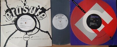 ERASURE RARE PROMO LOT OF 2x 12" SINGLES AND ONE PROMO ONLY LP FREE POSTAGE