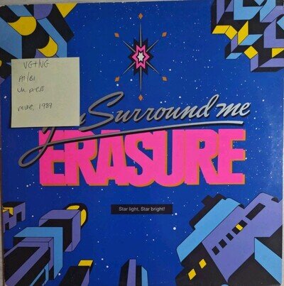 Erasure You Surround Me Vinyl Record VG+/VG 12 MUTE 99 1989