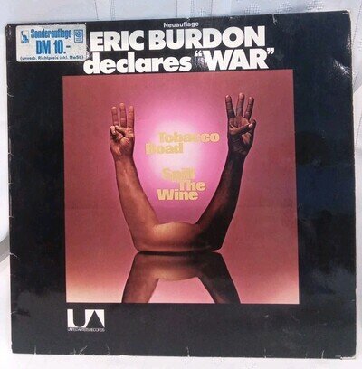 Eric Burdon Declares "War" Vinyl Record LP 1970 United Artists 29238 I VGC