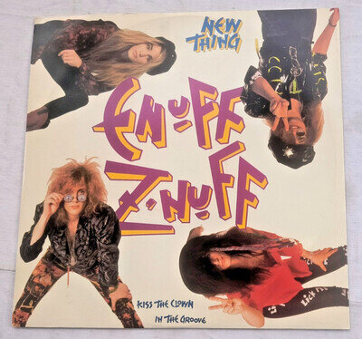 ENUFF Z'NUFF "NEW THING" 1990 12" SINGLE GLAM METAL