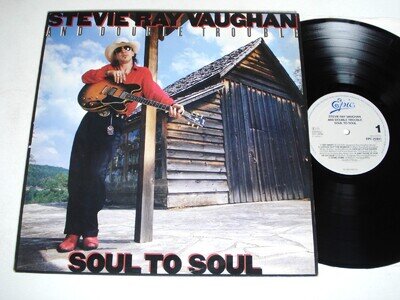 Stevie Ray Vaughan & Double Trouble Soul To Soul LP Epic 26441 1985 EX/EX