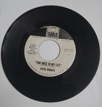 Stevie Wonder For Once In My Life TAMLA Promo VG+