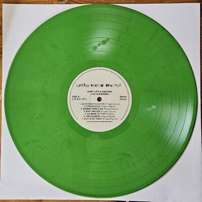 Stiff Little Fingers - Live In Sweden Green Vinyl. VG No Sleeve.