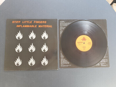 STIFF LITTLE FINGERS - INFLAMMABLE MATERIAL 1979 UK PRESS 12" VINYL RECORD LP EX