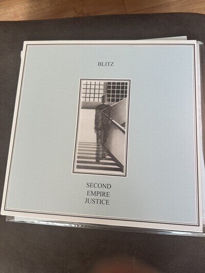Blitz Second Empire Justice . crème /white Vinyl Lp punk skins oi!