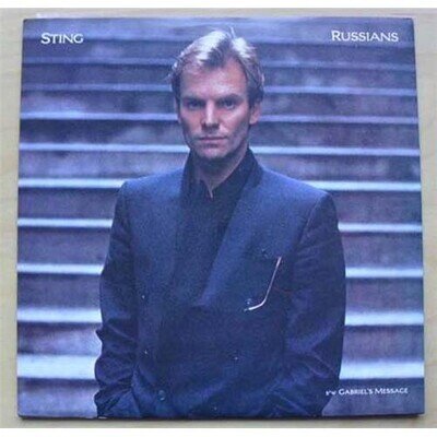 STING RUSSIANS 7" P/S WITH GABRIEL'S MESSAGE UK
