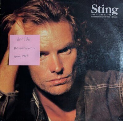Sting Nada Como El Sol Vinyl Record VG+/VG SP3295 1988