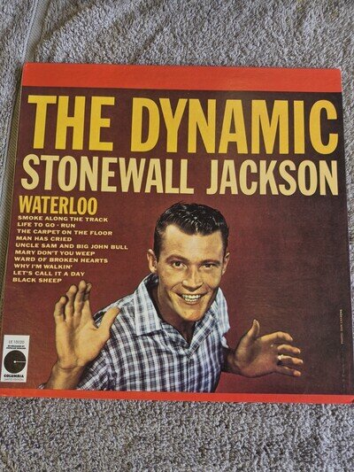 stonewall jackson the dynamic columbia records lp ex/ex