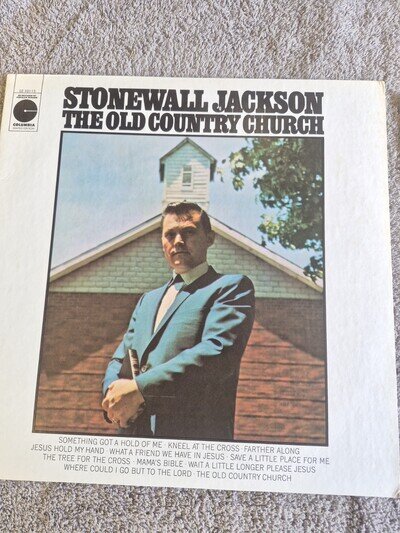 stonewall jackson the old country church columbia records lp ex/ex
