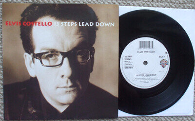 Elvis Costello - 13 Steps Lead Down - EX- 45 + PS - RARE 1994