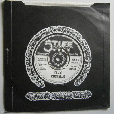 ELVIS COSTELLO: RED SHOES (Stiff Records) 1977 7" Single