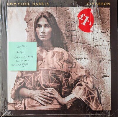 Emmylou Harris Cimarron Vinyl Record VG+/VG K56955 1981