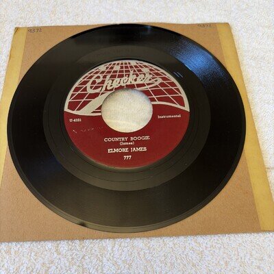 Elmore James 7”single: Country Boogie/ She Just Won’t Do It Right USA 1953.
