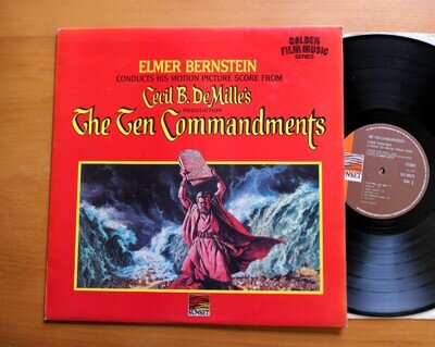 Elmer Bernstein The Ten Commandments Cecil B. De Mille 1966 EX Vinyl SLS 50315