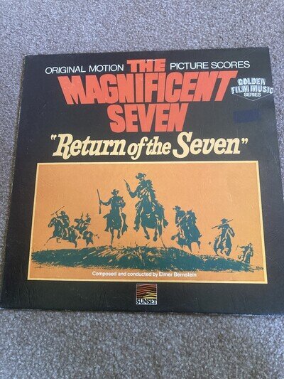 The Magnificent Seven Return of The Seven film soundtrack LP Elmer Bernstein