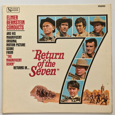 Elmer Bernstein – Return Of The Magnificent Seven Soundtrack Vinyl LP 1967 Mono