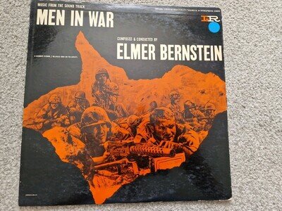 MEN IN WAR SOUNDTRACK LP - ELMER BERNSTEIN - IMPERIAL LP9032-W