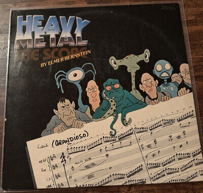 Elmer Bernstein Heavy Metal: The Score 1981 Asylum SE-547 12" Vinyl LP