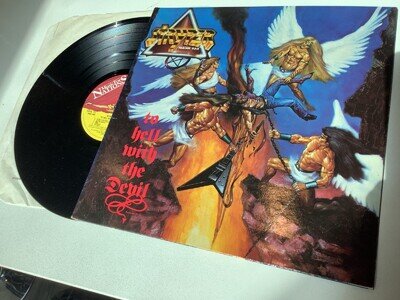 STRYPER “TO HELL WITH THE DEVIL” 1st UK PRESS 1986 LP HARD ROCK N.MINT/EXC MFN70