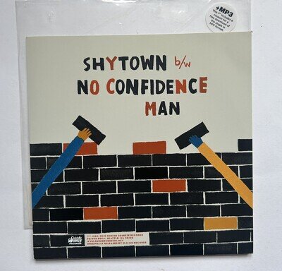 Elliott Smith Pete Krebs - Shytown No Confidence Man blue vinyl 7" 500 only