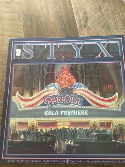 Styx Paradise Theatre Very Good ETCHED Vinyl LP Record Album AMLK 63719