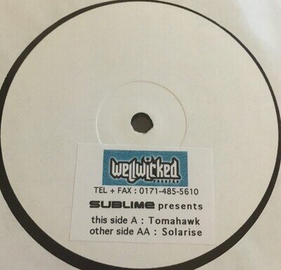 DJ Kev Wright* / DJ Idge - Sublime Presents Tomahawk / Solarise (12", W/Lbl, Sti