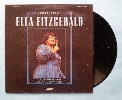 ELLA FITZGERALD 12"LP Album PORTRAIT OF ELLA FITGERALD SMR847 Jazz 1988 EX/EX