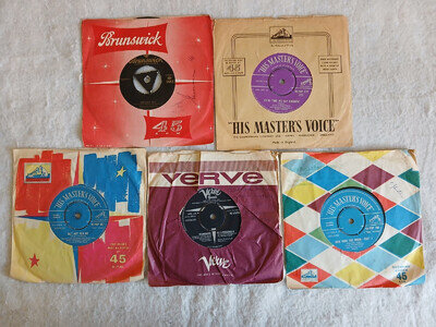 ELLA FITZGERALD JOB LOT 9 x VINYL 7" SINGLE RECORDS **FREE UK P&P**