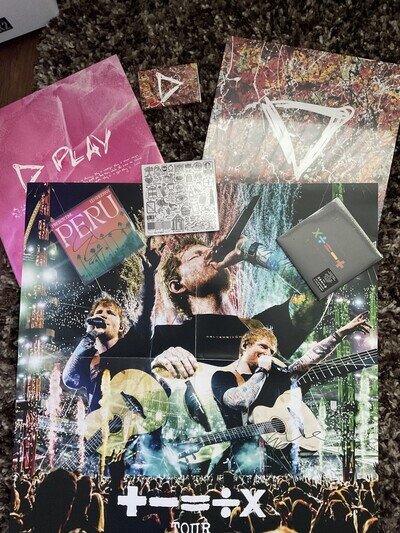 Ed Sheeran. PLAY + SIGNED Bundle. Vinyl, CD, tape, poster. SIGNED ITEMS. - % x =