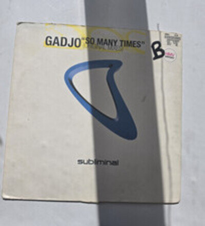 Gadjo So Many Times (Original Mixes) 12" Black Vinyl Single Subliminal 2000