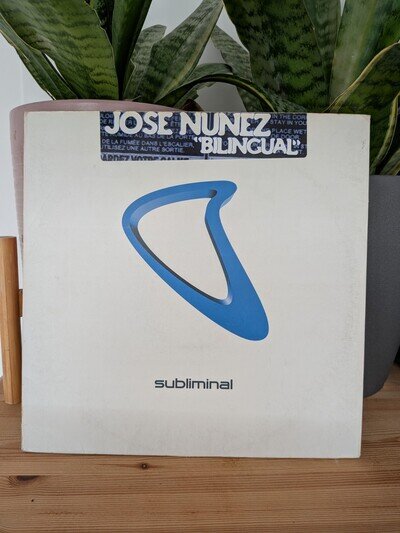 House Music - Jose Nunez - Billingual on Subliminal Records - Used 12" Vinyl