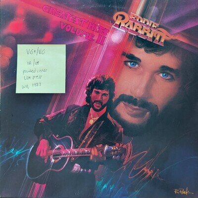 Eddie Rabbitt Greatest Hits Vol. II Vinyl Record VG+/VG W1 23925 1983 1st Press