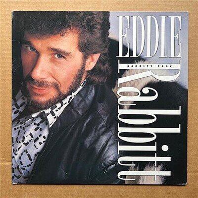 EDDIE RABBITT RABBITT TRAX LP 1986 - Nice copy - light shelf wear on cover GERMA