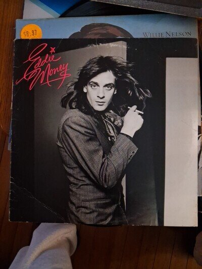 EDDIE MONEY - Self Titled - Vinyl LP 1977 Columbia PC 34909 Barny Pink Slv VG+