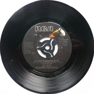 Ed Ames My Cup Runneth Over 7" RCA 4470784 EX 1980s US pressing