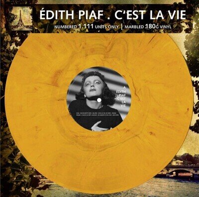 Édith Piaf - C'est La Vie 12" LP Gold Marbled Vinyl Record - Limited Edition