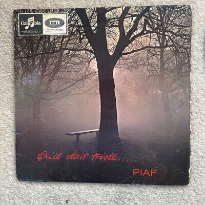 45 7" Edith Piaf Qu'il Etait Triste SEG 8387 Columbia 1962 French Chanson
