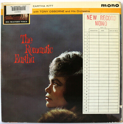 EARTHA KITT "THE ROMANTIC EARTHA" BBC GRAMOPHONE LIBRARY LP RECORD (HMV)