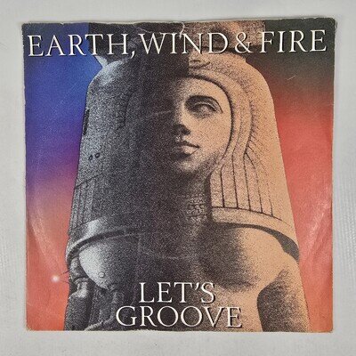 Earth Wind Fire Let's Groove Vinyl 7" Single Record CBS Reocrds 1981 VG+