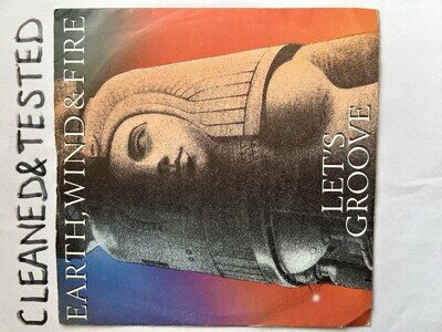 Earth, Wind & Fire- Let's Groove / Instrumental 7" Vinyl CBS A1679 1981