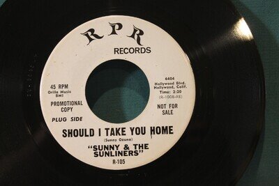 SUNNY & THE SUNLINERS-SHOULD I TAKE YOU HOME(Very Rare in this Promo Condition)