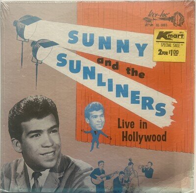 Sunny & The Sunliners “Live In Hollywood” Chicano Soul Tejano Record Lp