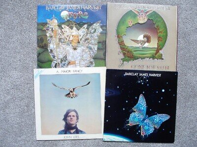 Barclay James Harvest 4 x LP Job Lot Octoberon + Gone To Earth + Major Fancy + X