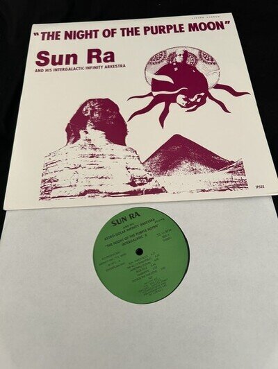 SUN RA AND HIS INTERGALACTIC INFINITY THE NIGHT OF THE PURPLE MOON VINYL LP