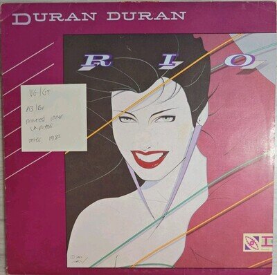 Duran Duran Rio Vinyl Record VG/G+ EMC 3411 1982
