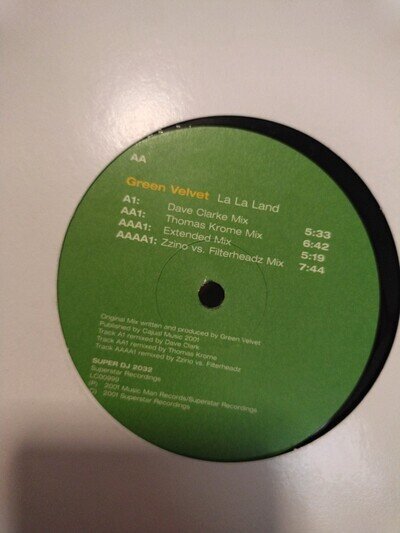 Green Velvet - La La Land Remixes 12" Vinyl Superstar