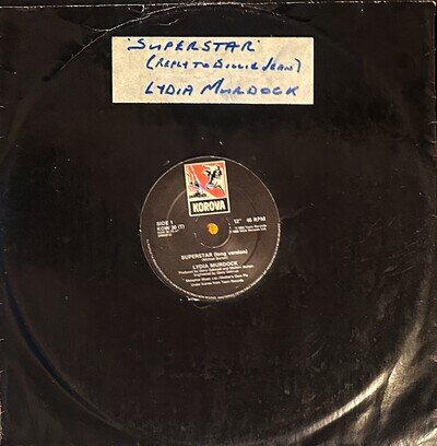 Lydia Murdock - Superstar 12" Single (Michael Jackson Billie Jean Answer Song)
